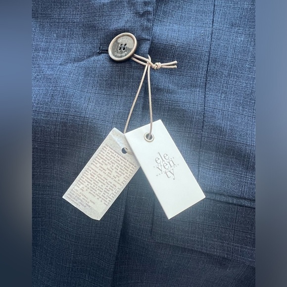 Eleventy Femme Wool Blend Double Breasted Suit Jacket Size US 2 - Picture 10 of 16